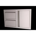 Cgproducts Valiant Stainless Double Drawer & Door Combo VDC1